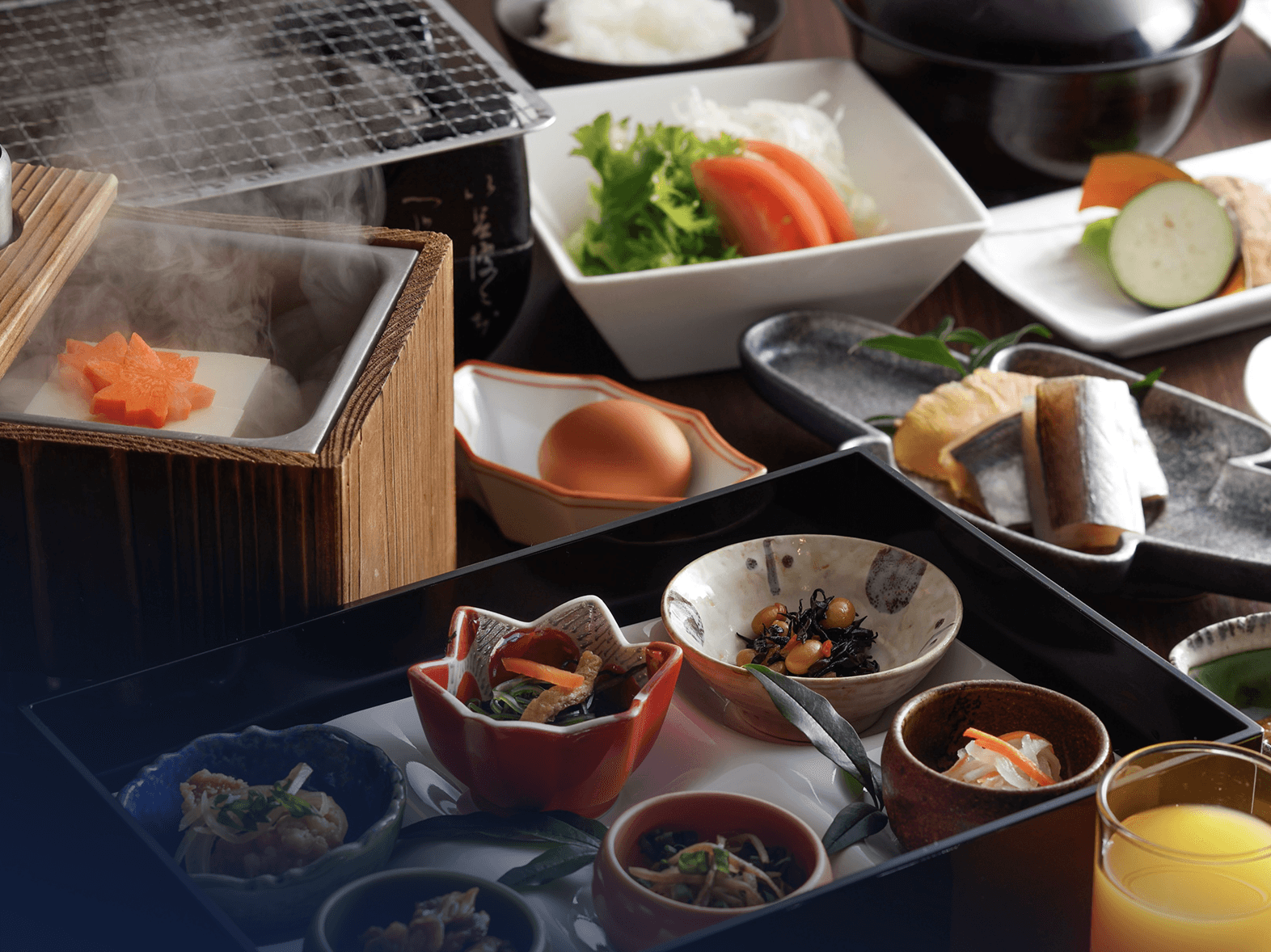 海と大地の恵みを食す朝食